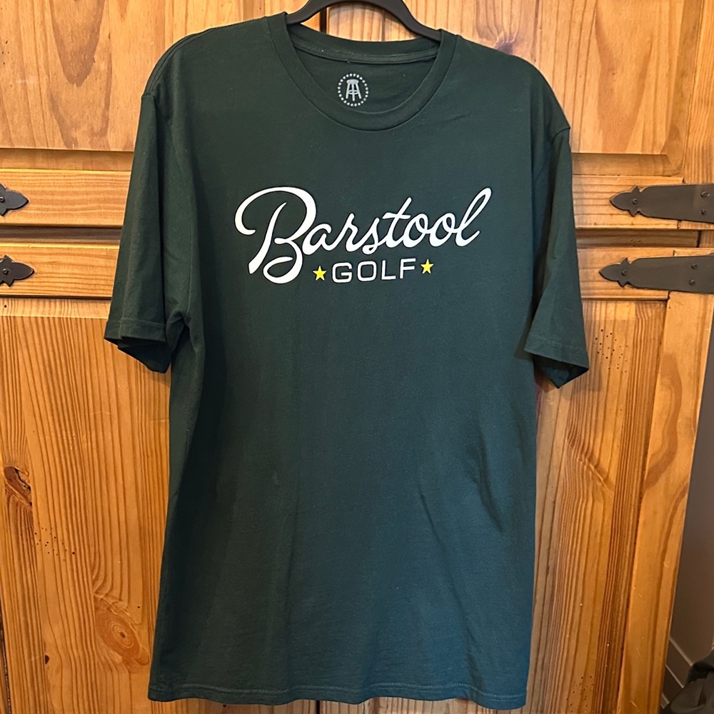 Barstool Golf Men's Green Short Sleeve Tee